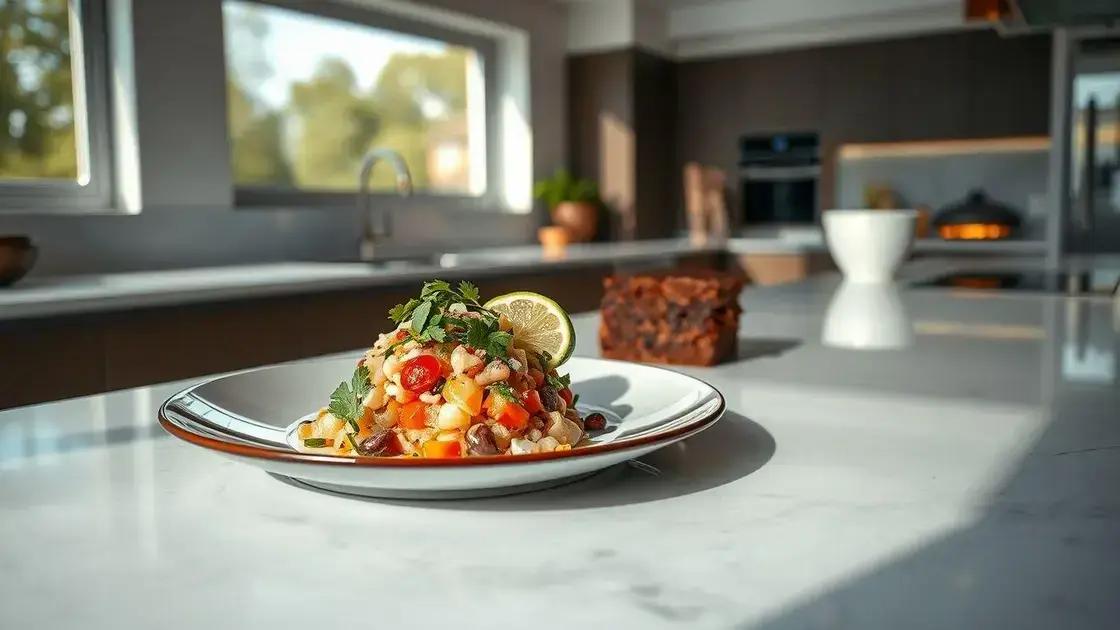 Ceviche e Brownie de Feijão: Inovações Deliciosas na Cozinha