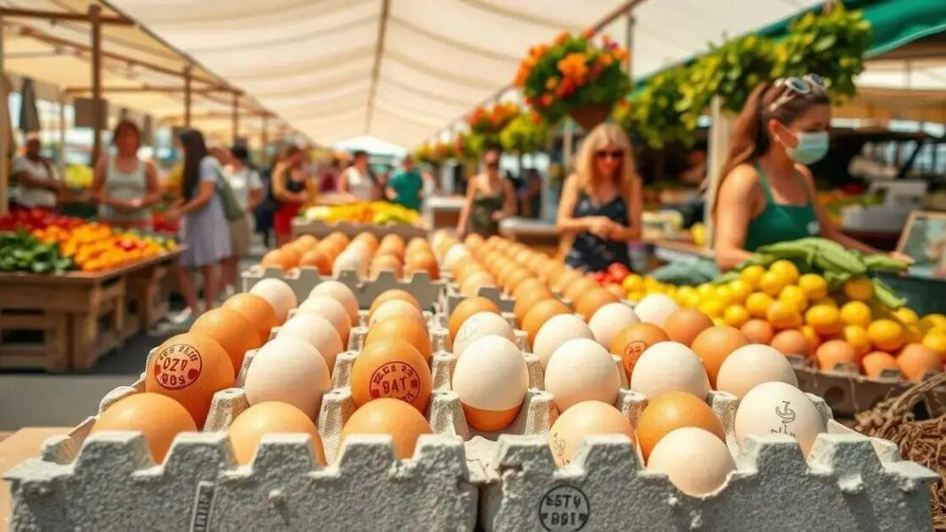 Mudança nas regras de carimbo nos ovos começará em setembro de 2024